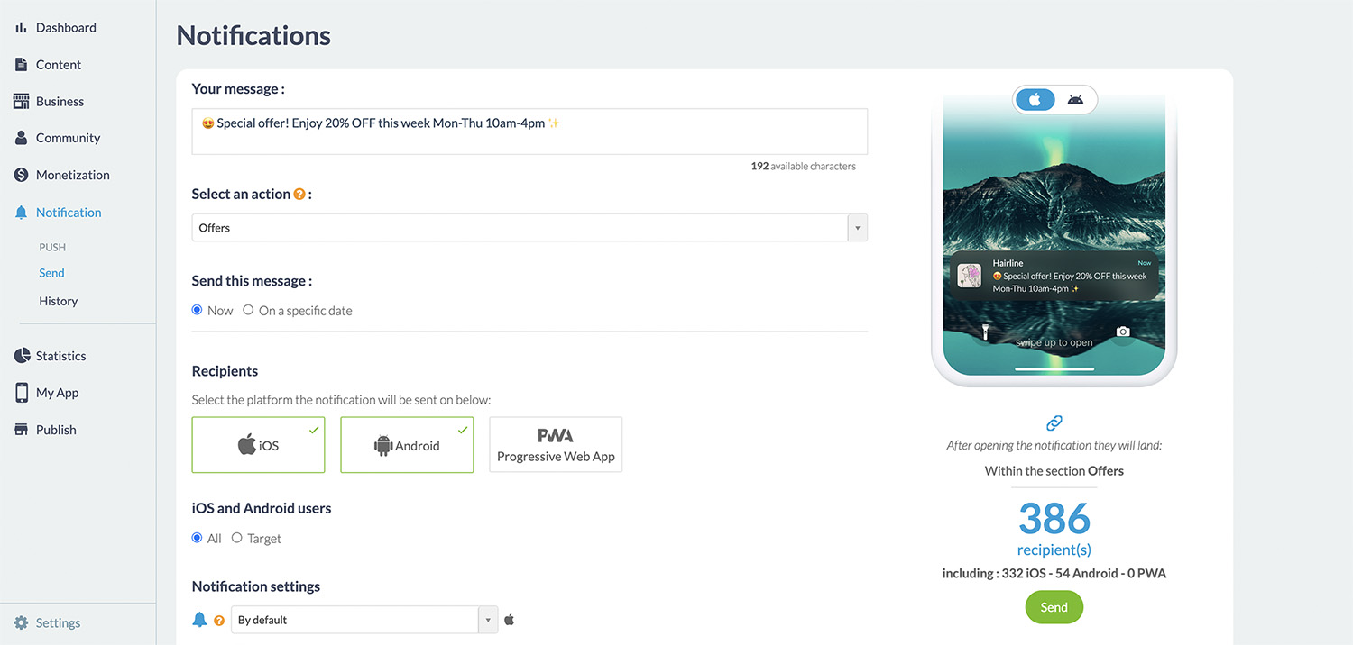 Dashboard screenshot 1