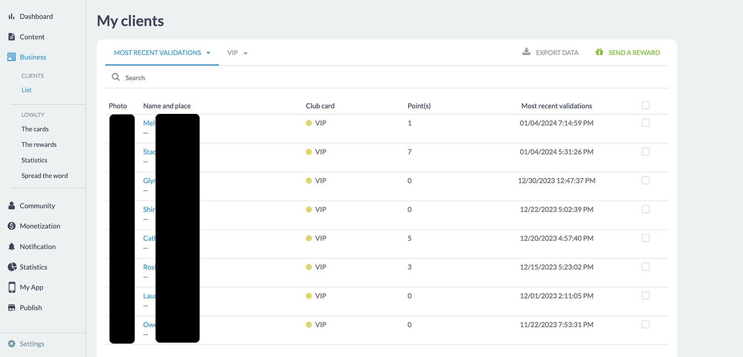 Dashboard screenshot 3