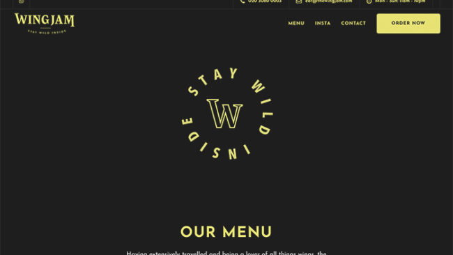 restaurant web developer london